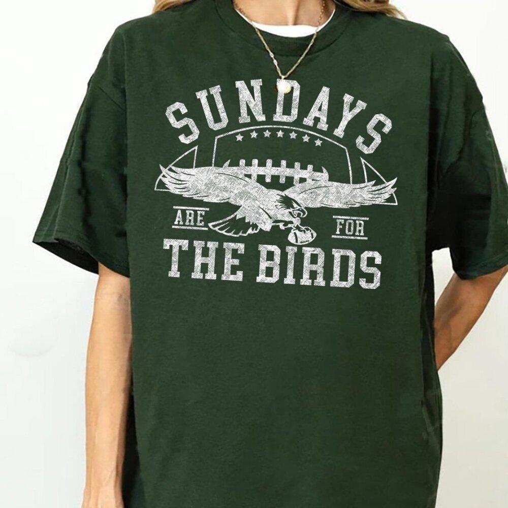 Philadelphia Eagles Sunday Are For The Birds Foot  Shirt Retro